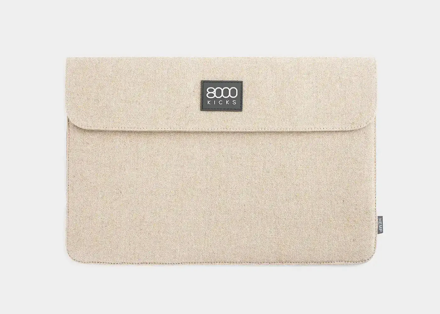 Beige hemp laptop case