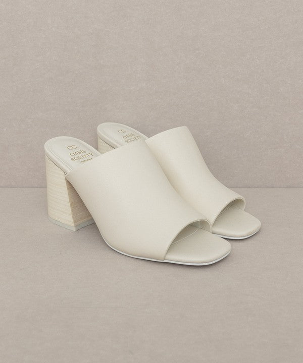 Beige Kathleen Block Heel