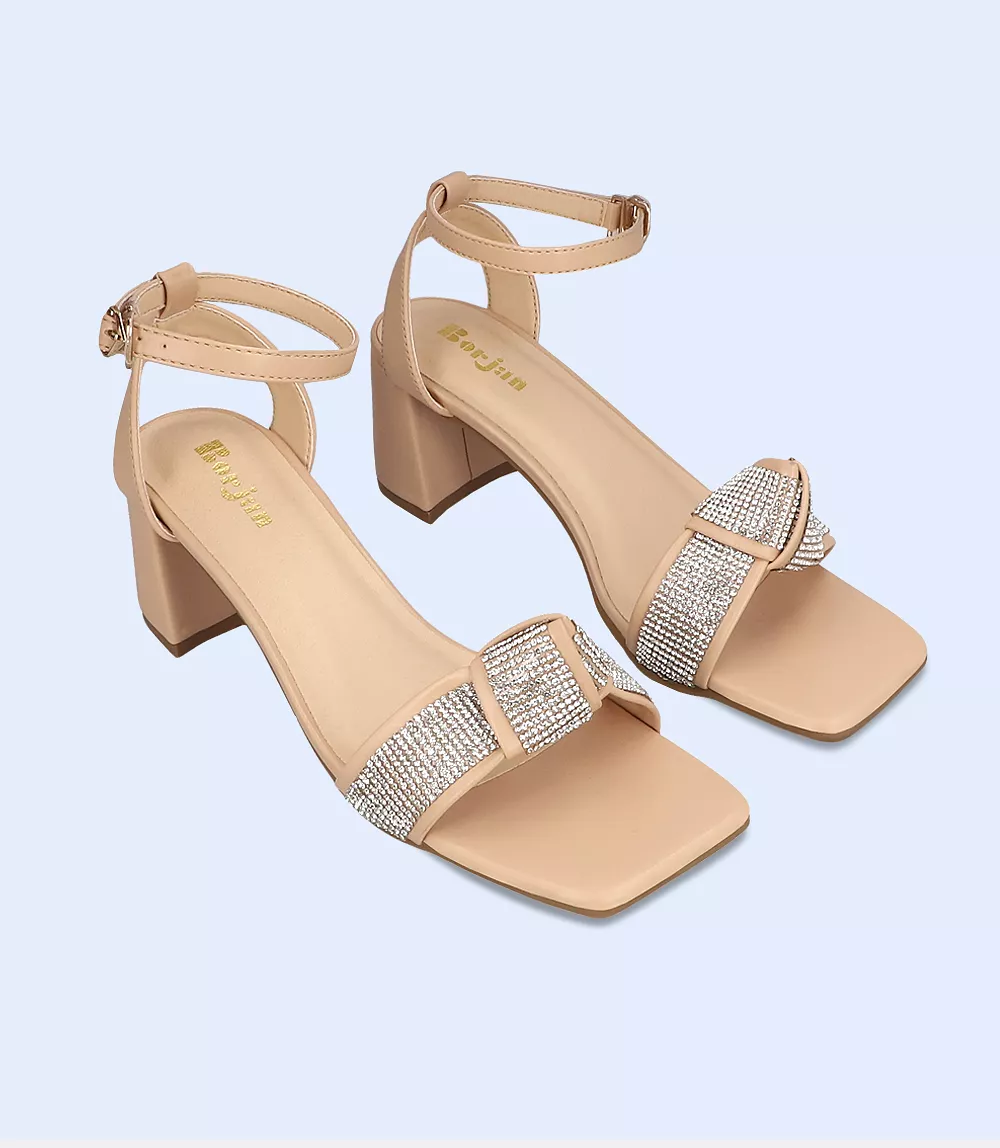 beige women formal sandal heels