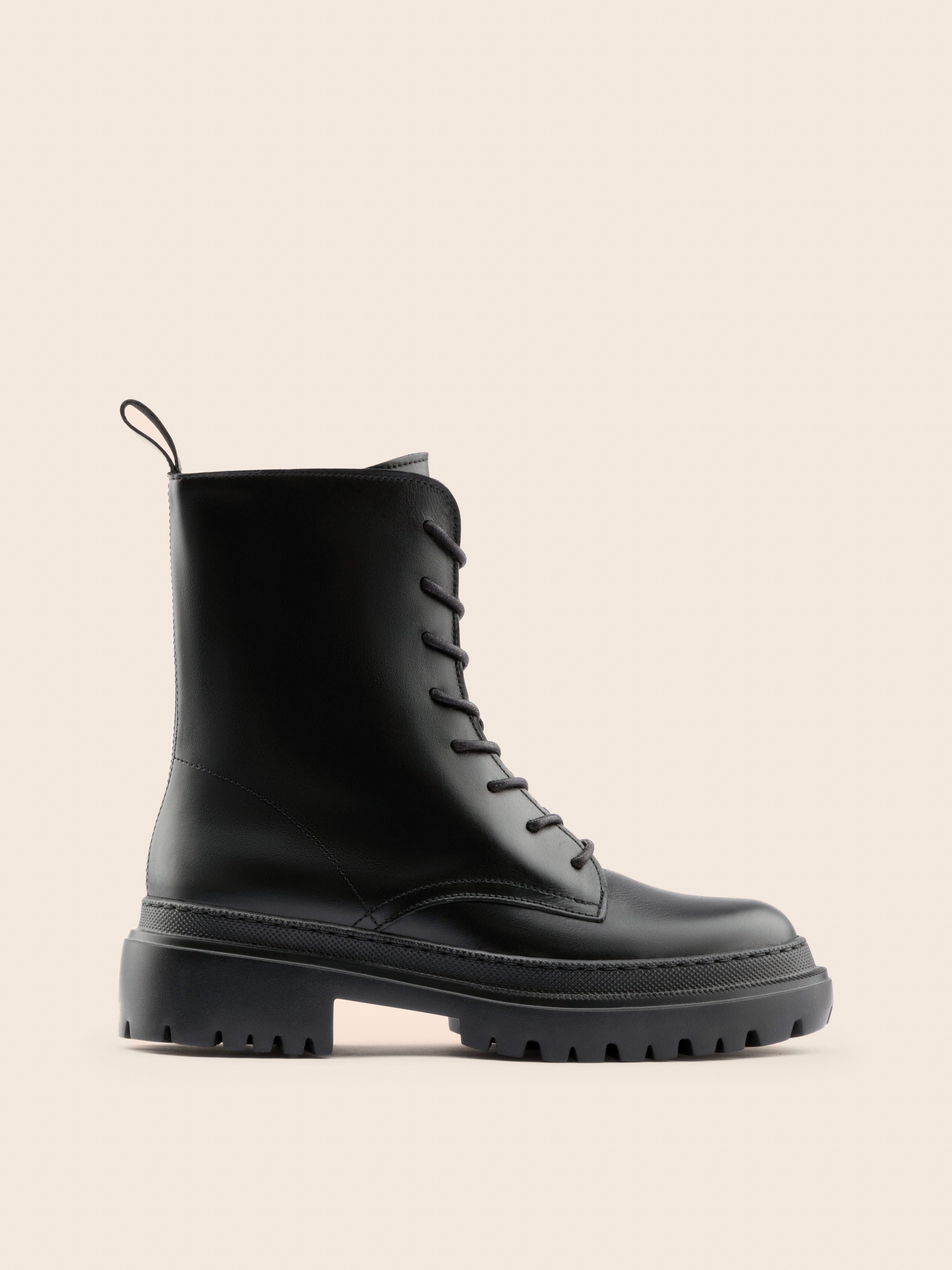 Belluno Leather Boot - Black