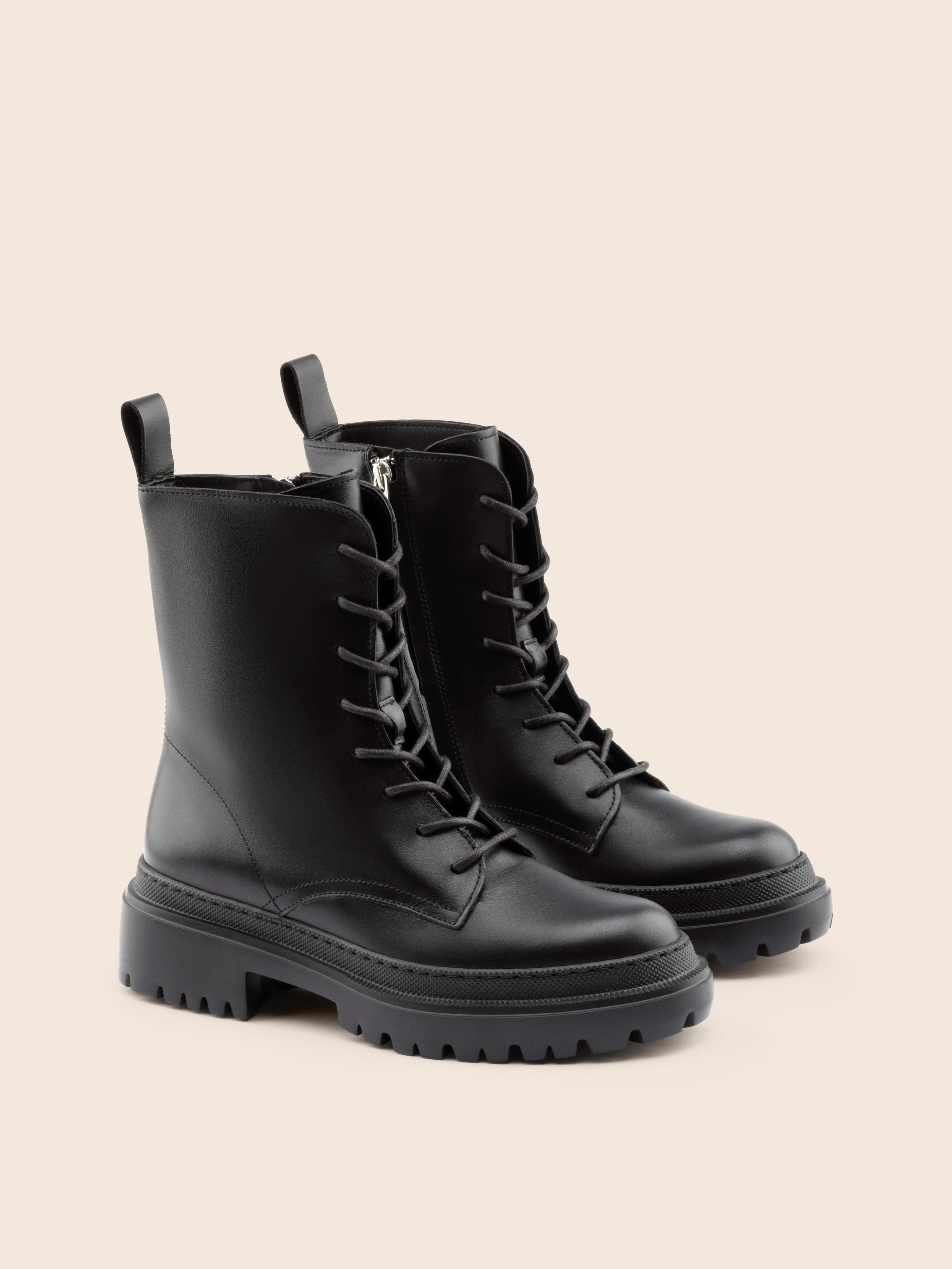 Belluno Leather Boot - Black