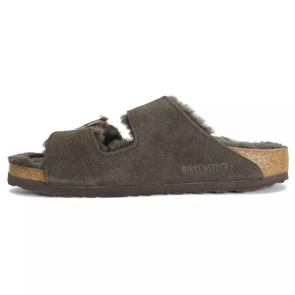 Birkenstock Arizona Shearling Casual Buckles Suede Leather - UK 3.5