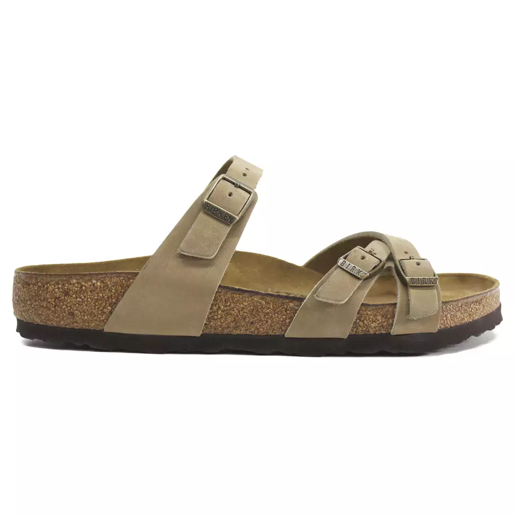 Birkenstock Franca Oiled Leather Sandals - Tobacco Brown