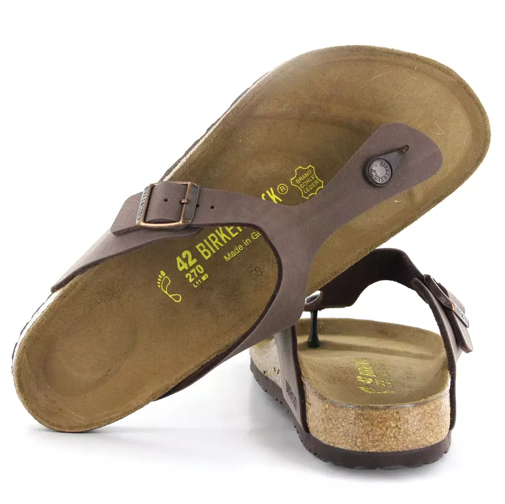 Birkenstock Gizeh BS Buckle Toe-Post Open-Back Sandals - Birko-Flor, Unisex, UK 5