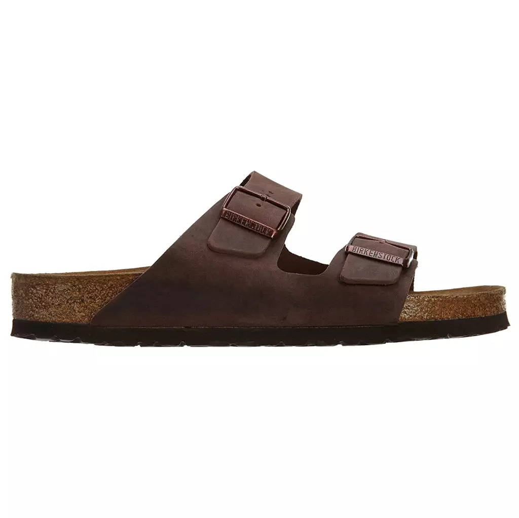 Birkenstock Sandals Arizona BS, UK 7.5 - Casual Buckles Straps Slides, Oiled Nubuck