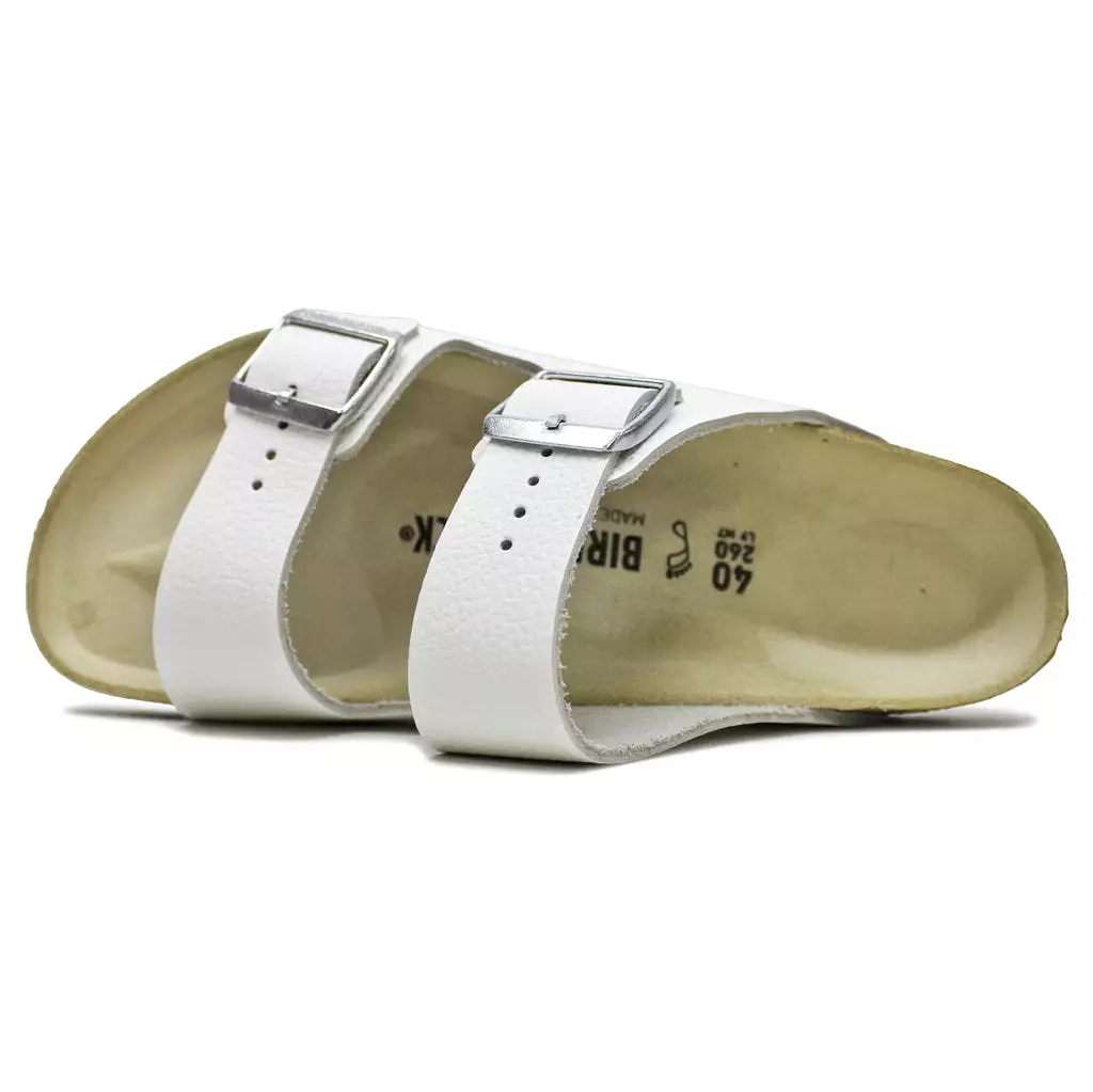 Birkenstock Sandals Arizona, Buckle Straps, Slides, Natural Leather, UK 7.5