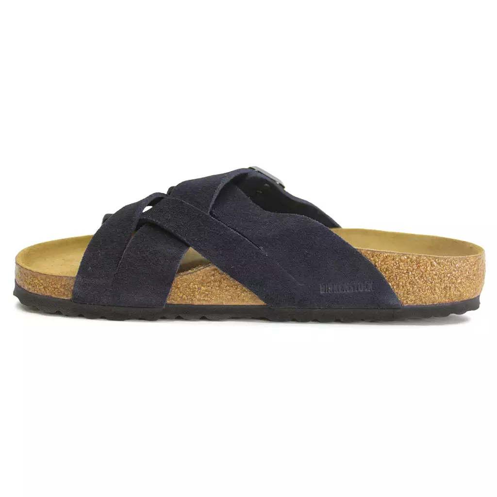 Birkenstock Sandals - Lugano Casual Buckle Slides - Suede Leather - UK 11.5