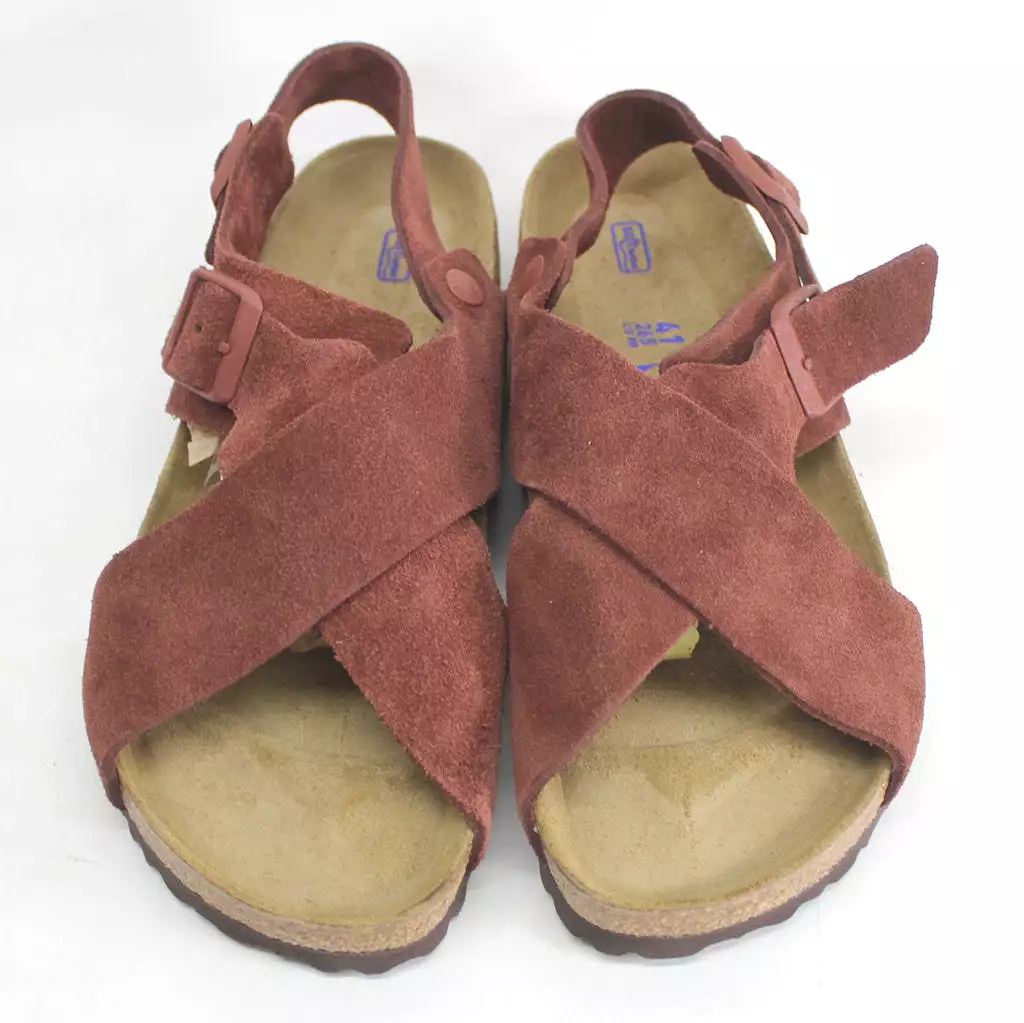 Birkenstock Tulum Soft Footbed Suede Sandals - Chocolate