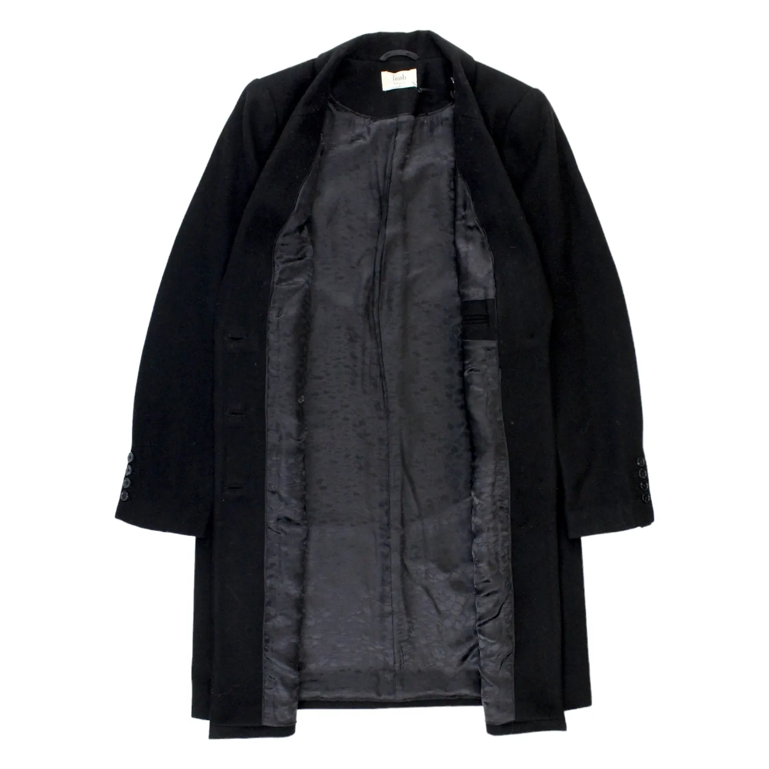 Black Astrid Wool Coat by Hush