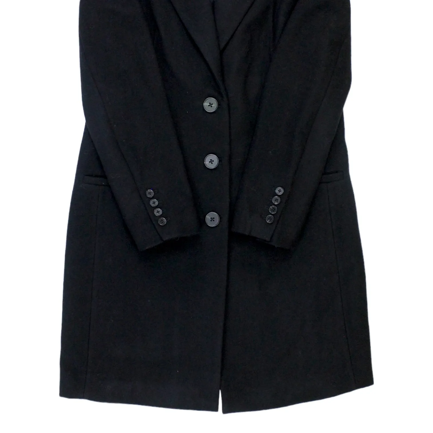 Black Astrid Wool Coat by Hush