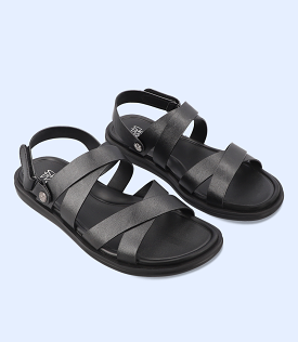 Black Comfort Men's Sandal - BM4443