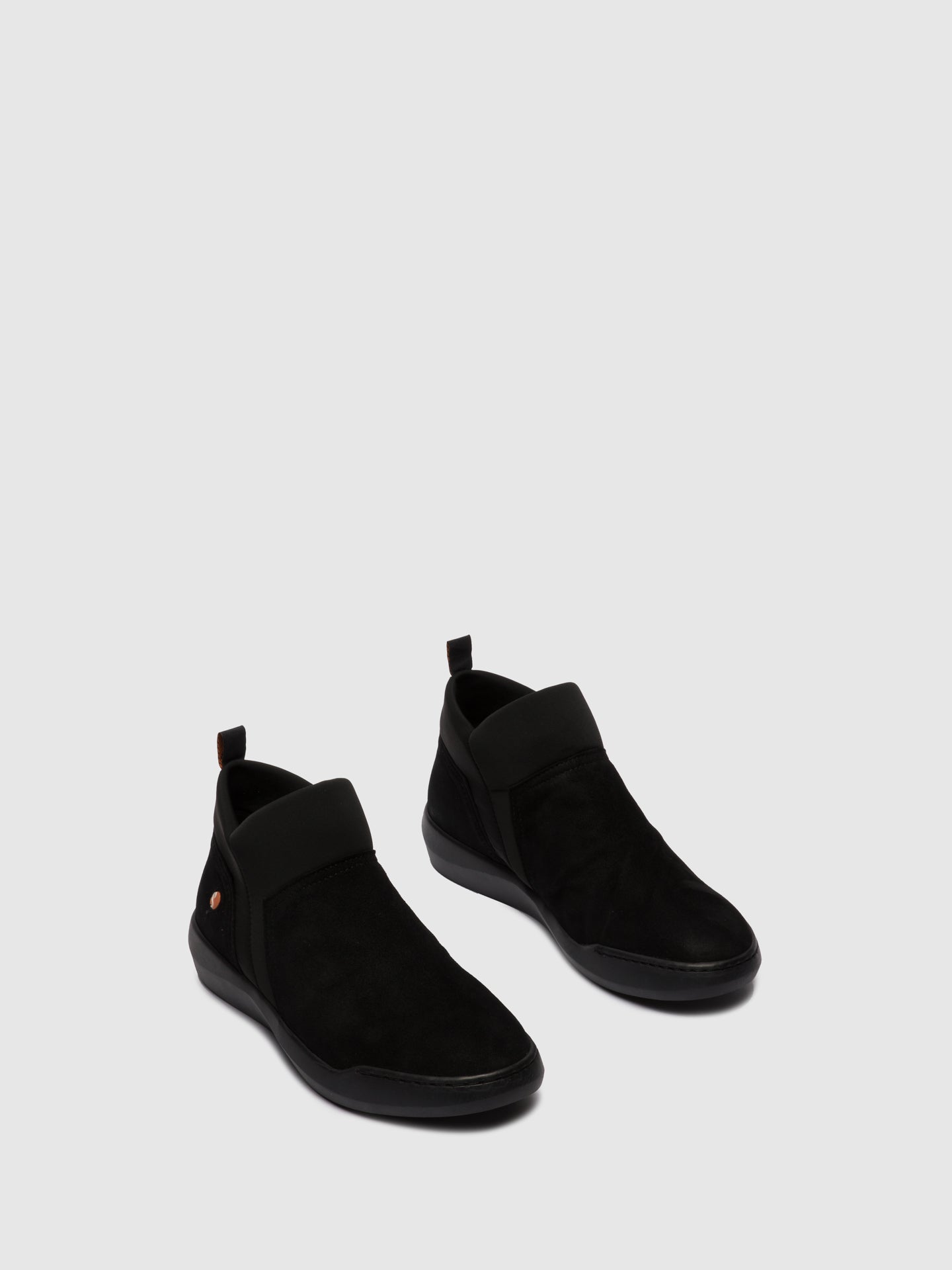 Black Elastic Ankle Boots by BELU598SOF