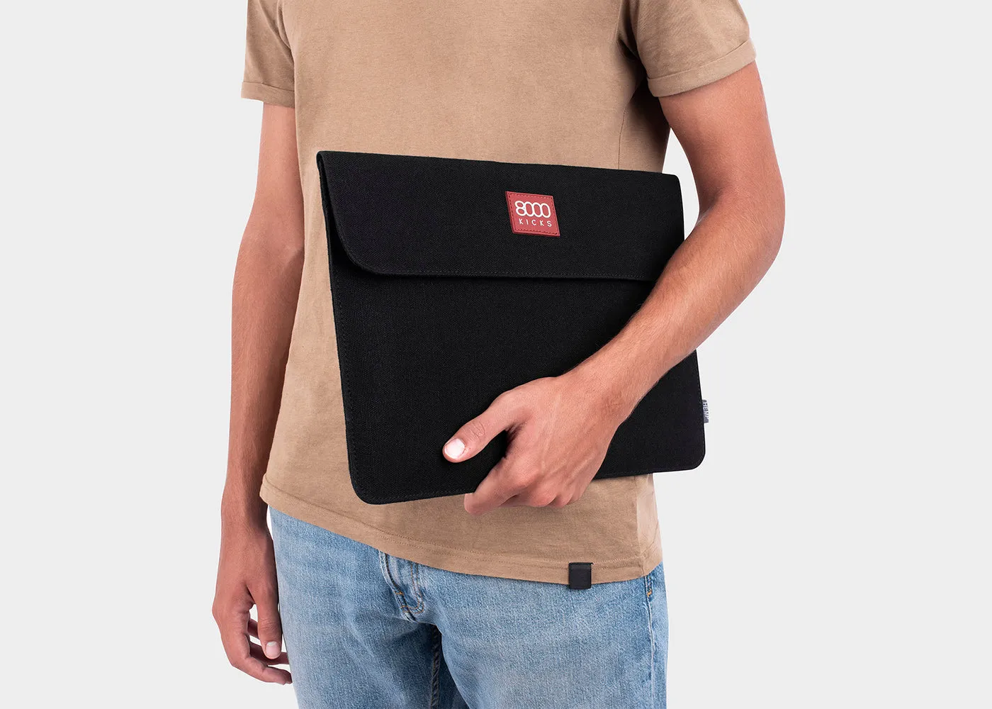 Black hemp Laptop case