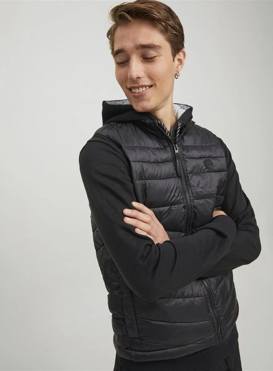 Black Hero Puffer Bodywarmer Gilet by Jack & Jones