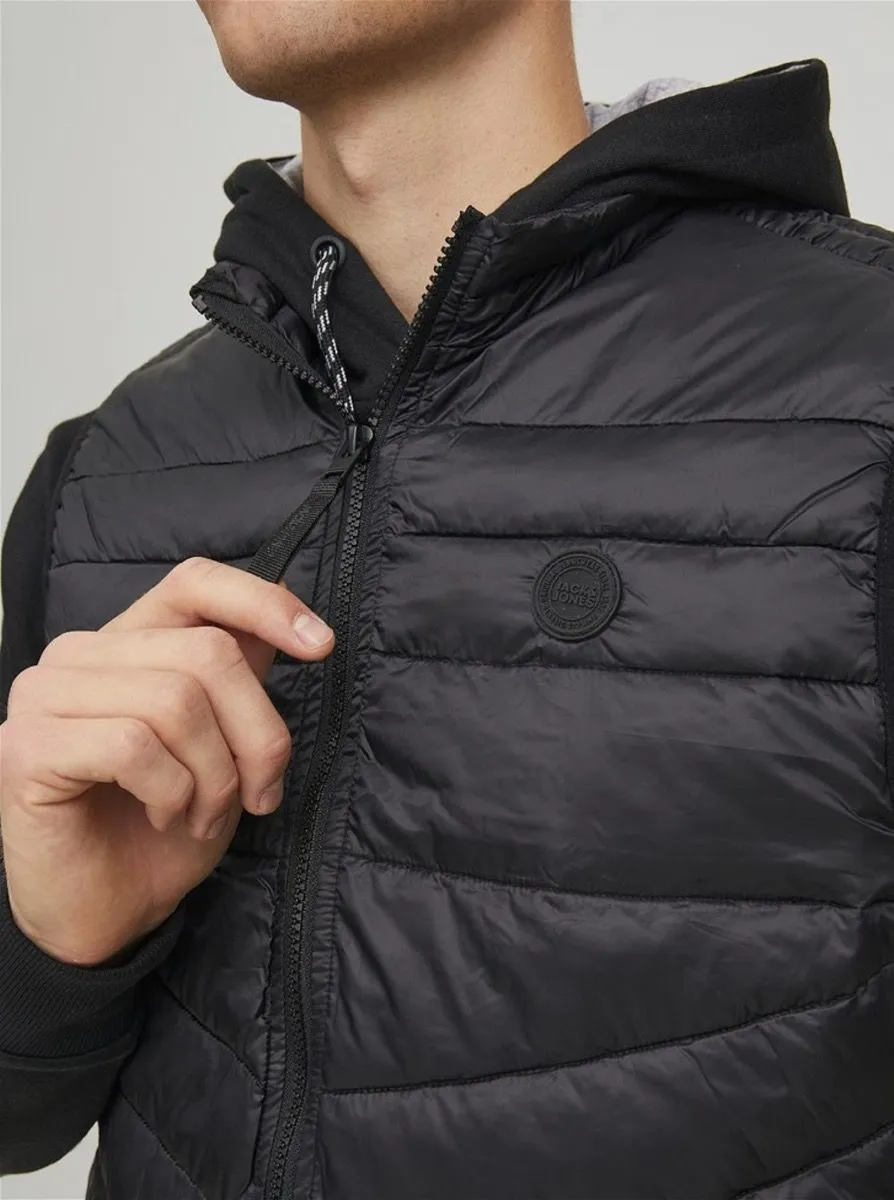 Black Hero Puffer Bodywarmer Gilet by Jack & Jones