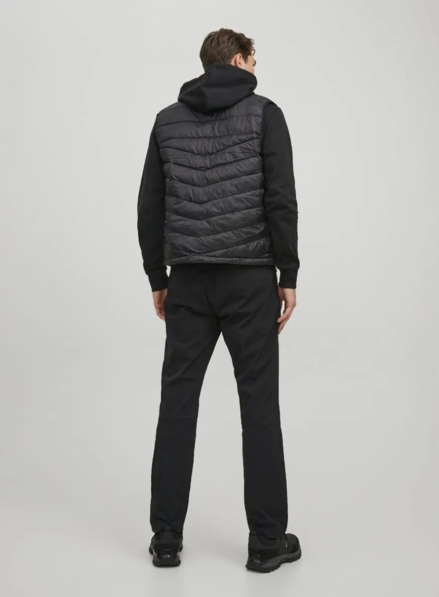 Black Hero Puffer Bodywarmer Gilet by Jack & Jones