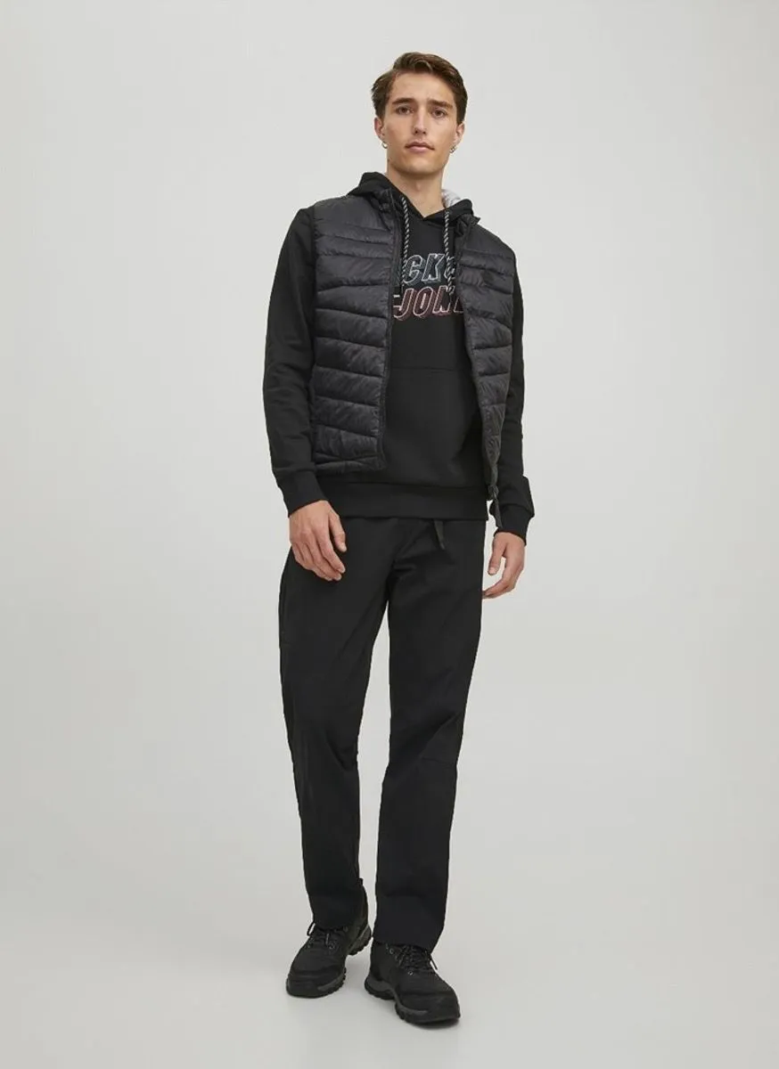 Black Hero Puffer Bodywarmer Gilet by Jack & Jones