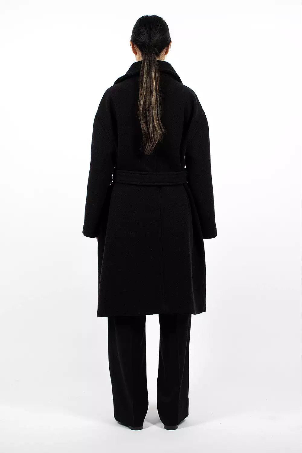 Black High Neck Coat