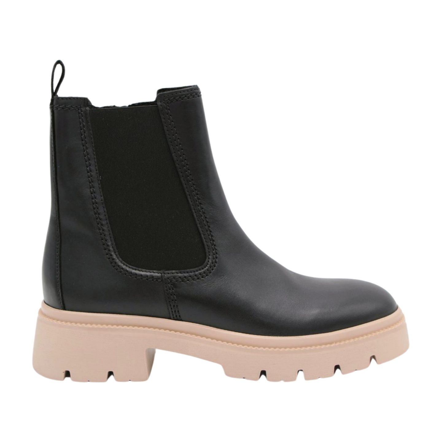 Black Leather Ankle Boot - GABOR Trek Sole