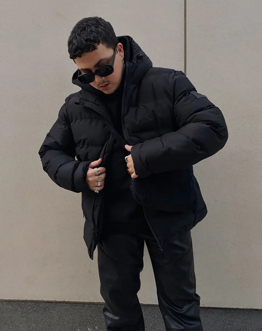 Black NORE Oversized Unisex Puffer Jacket