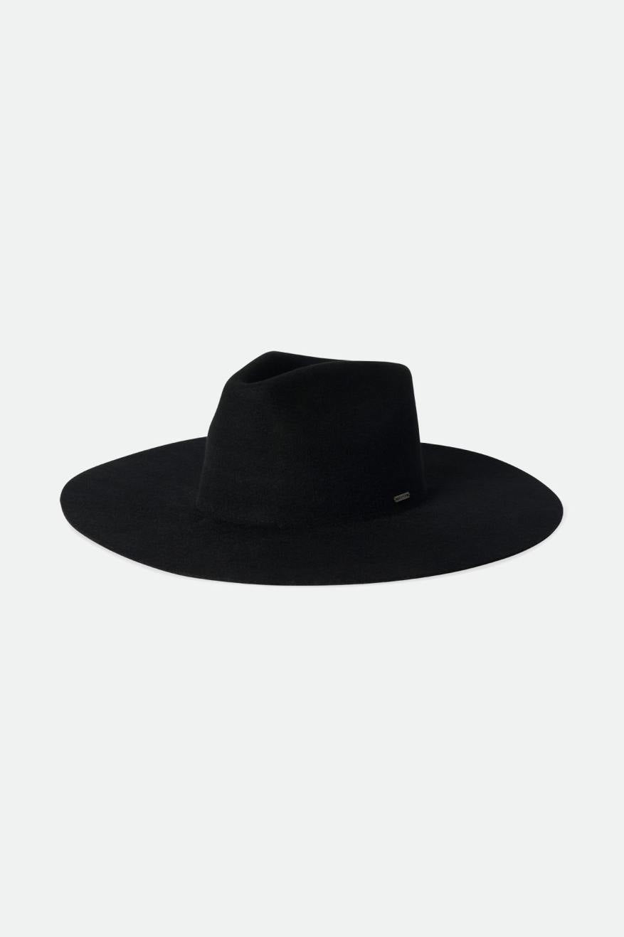 Black Primrose Felt Fedora