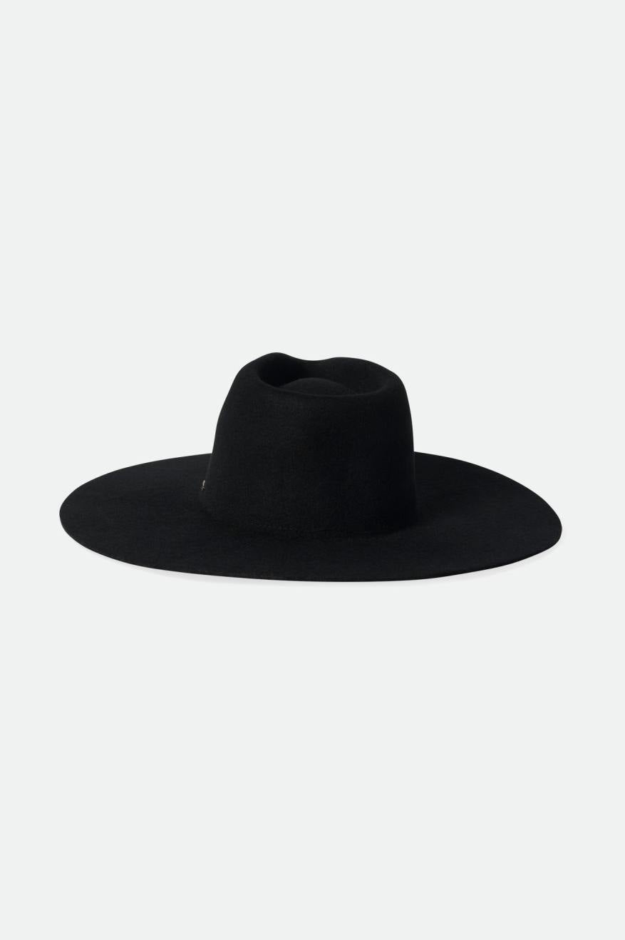 Black Primrose Felt Fedora