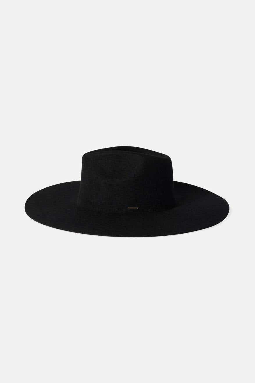 Black Primrose Felt Fedora