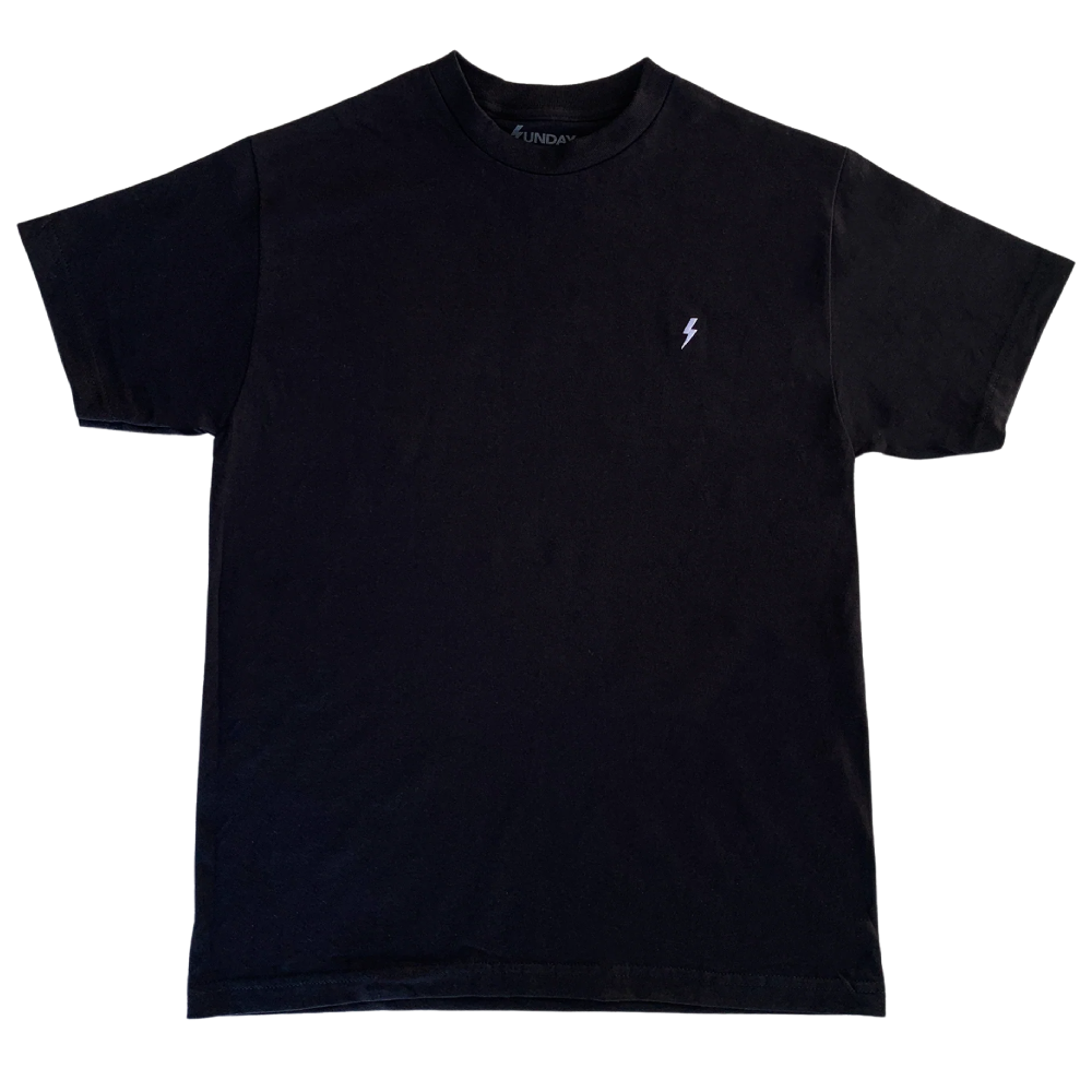 Black Sunday Logo Embroidered T-Shirt