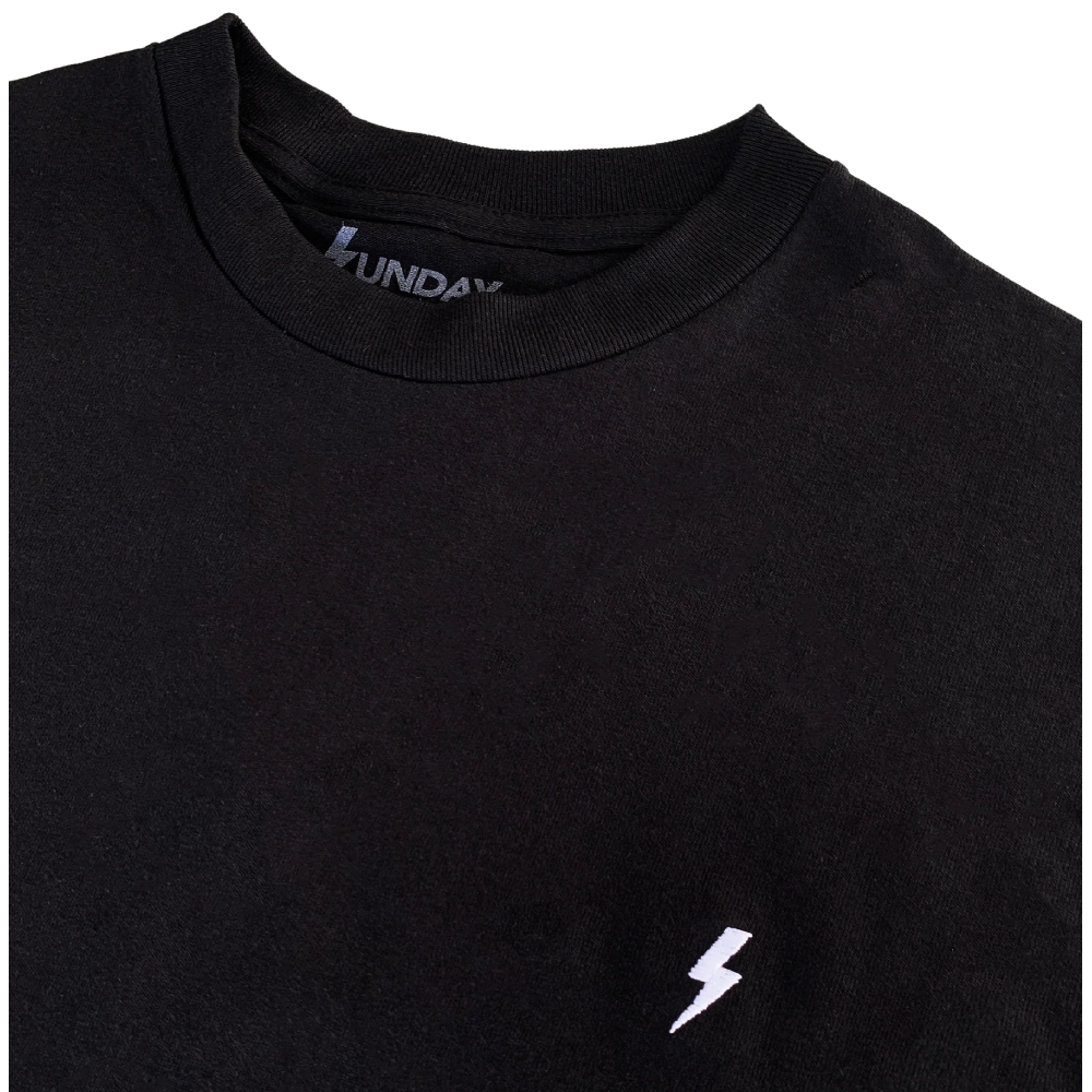 Black Sunday Logo Embroidered T-Shirt