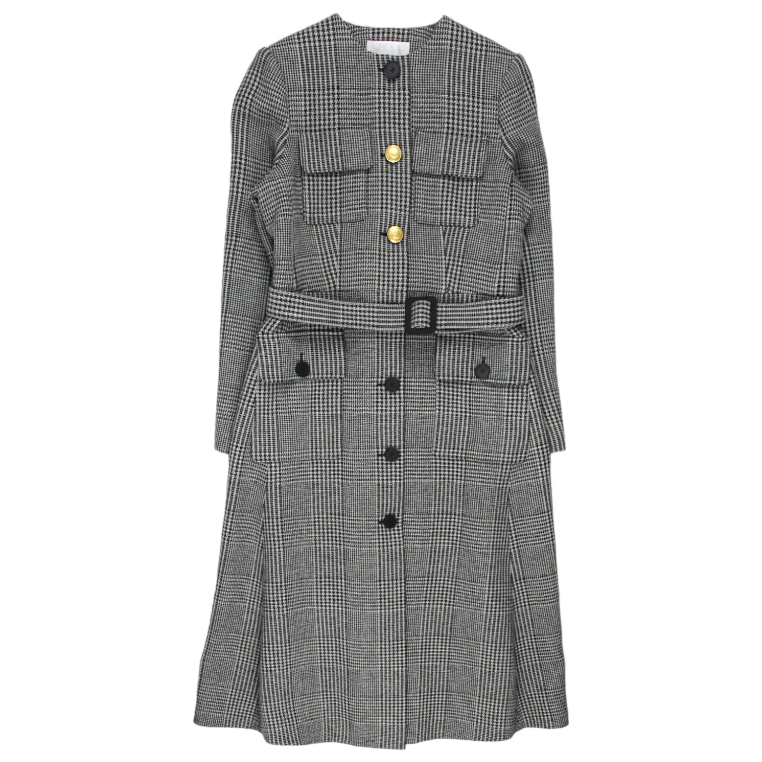 Black White Check L.K. Bennett Coat