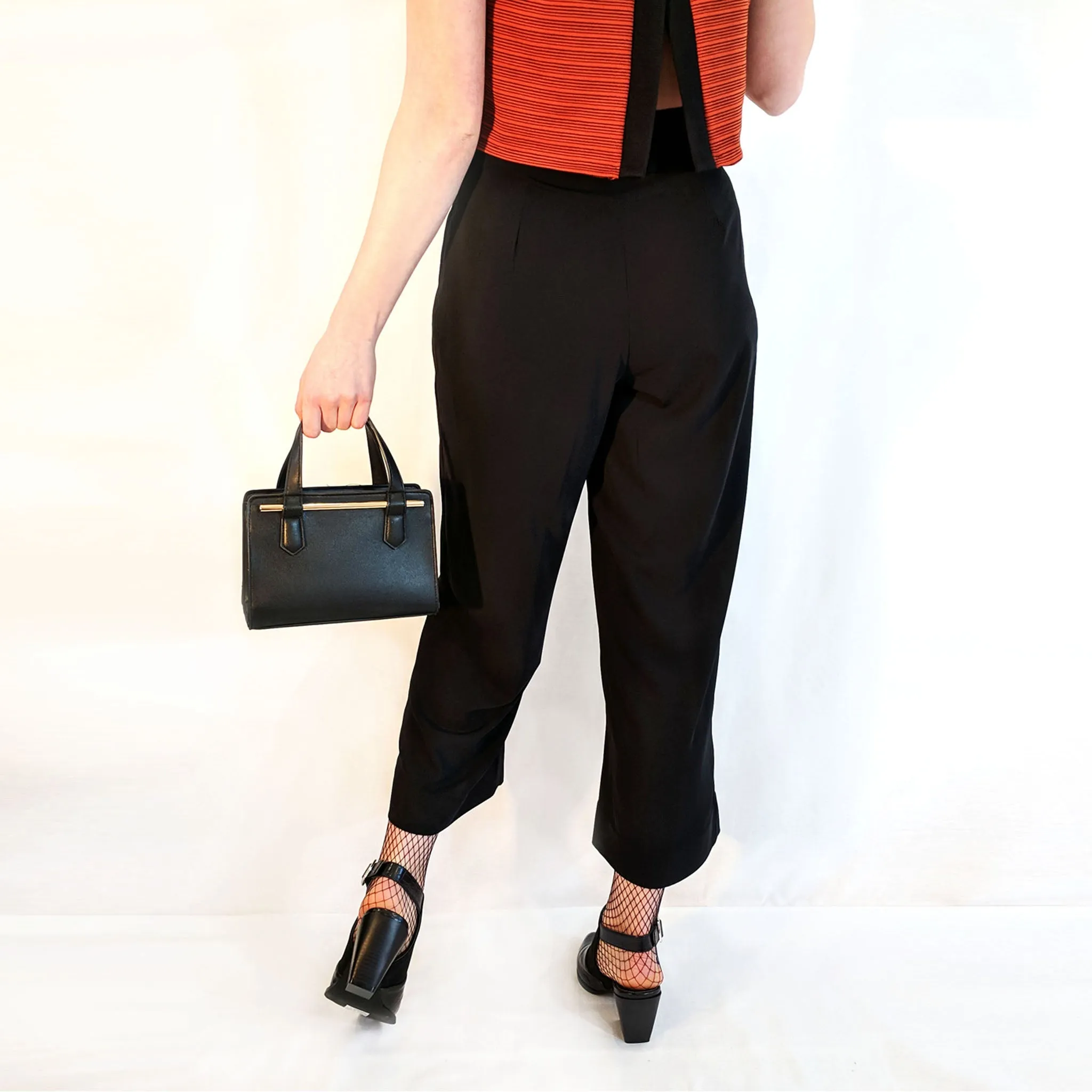 WIDE LEG BLACK CULOTTES