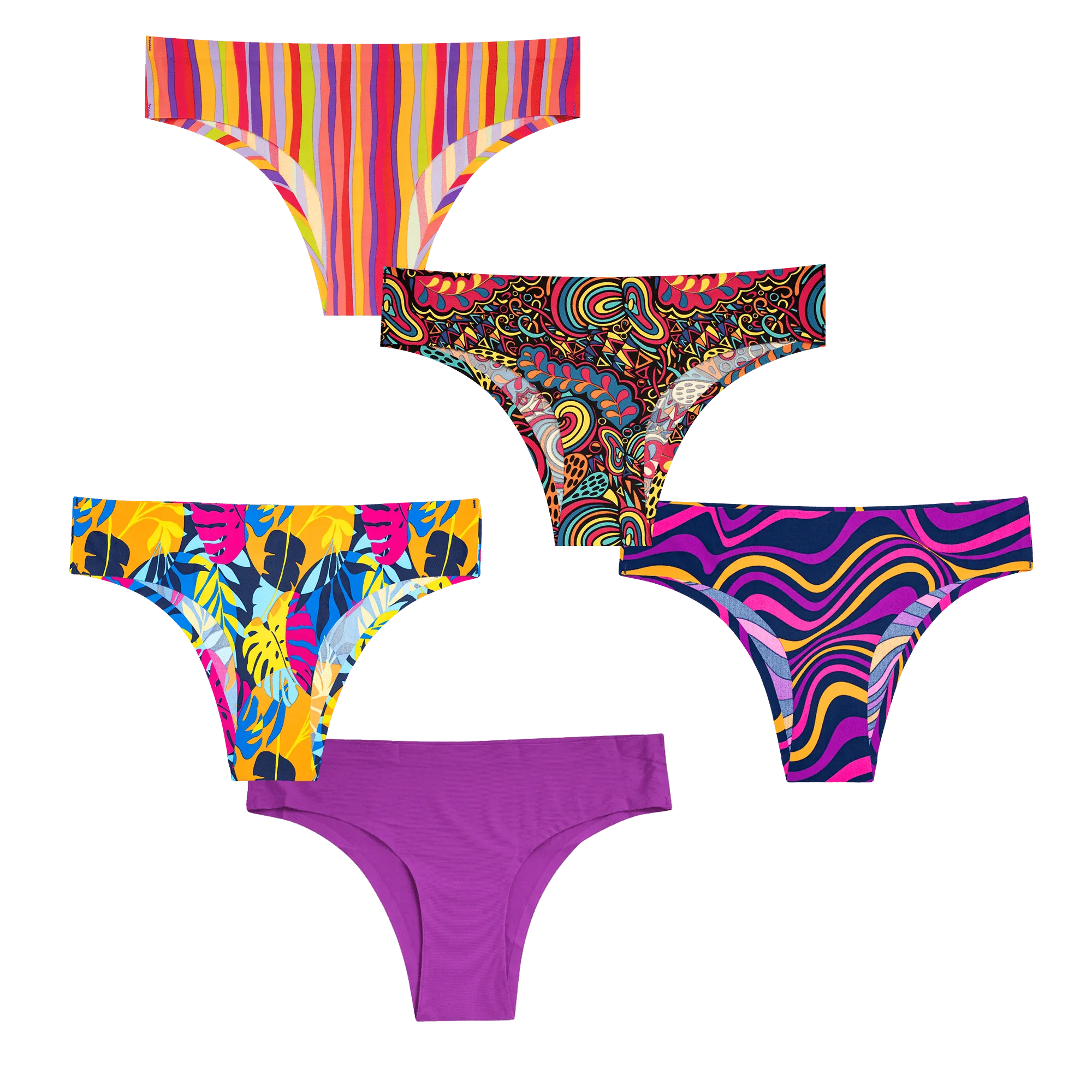 Ladies Seamless Brazilian Briefs 5 Pack Bundle at Bloom Bundle