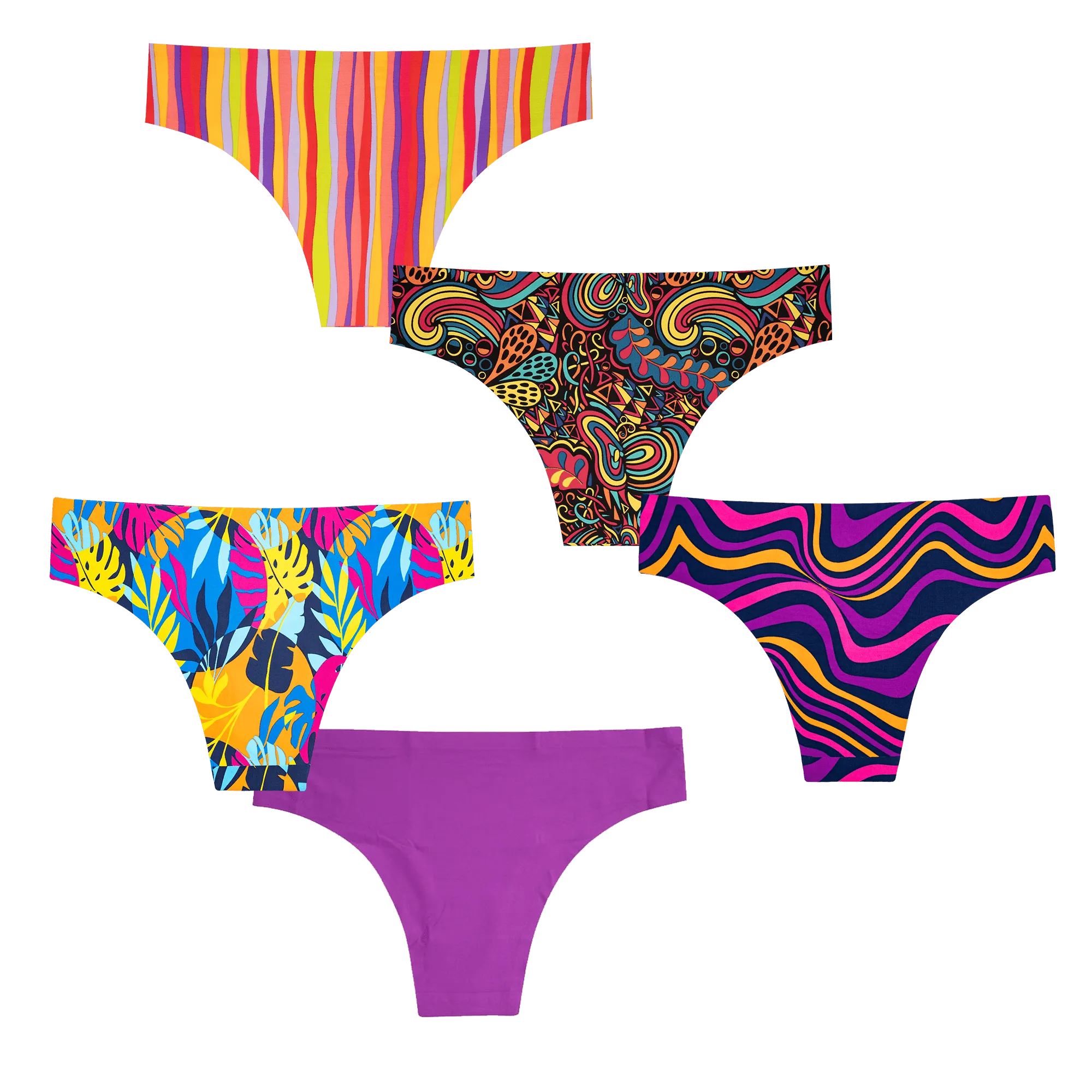 Ladies Seamless Brazilian Briefs 5 Pack Bundle at Bloom Bundle