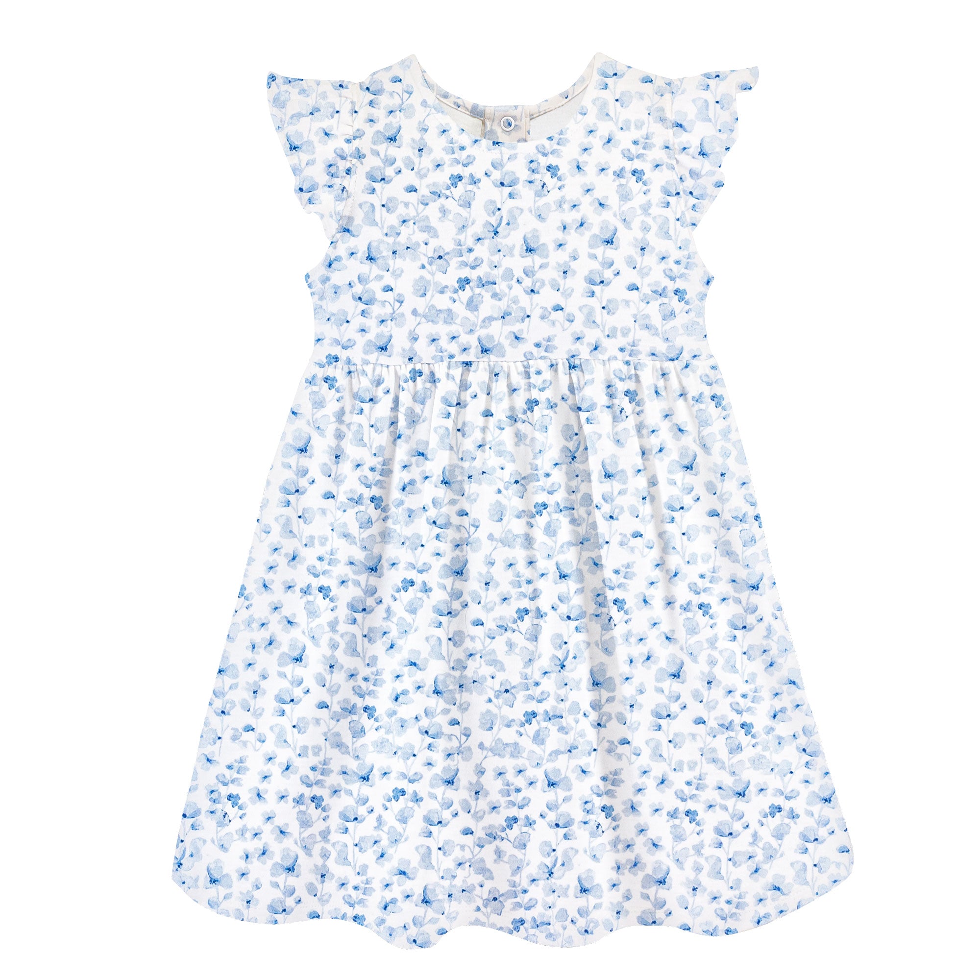 Blue Begonias Toddler Ruffle Dress - Cute & Stylish Baby Club Chic Option