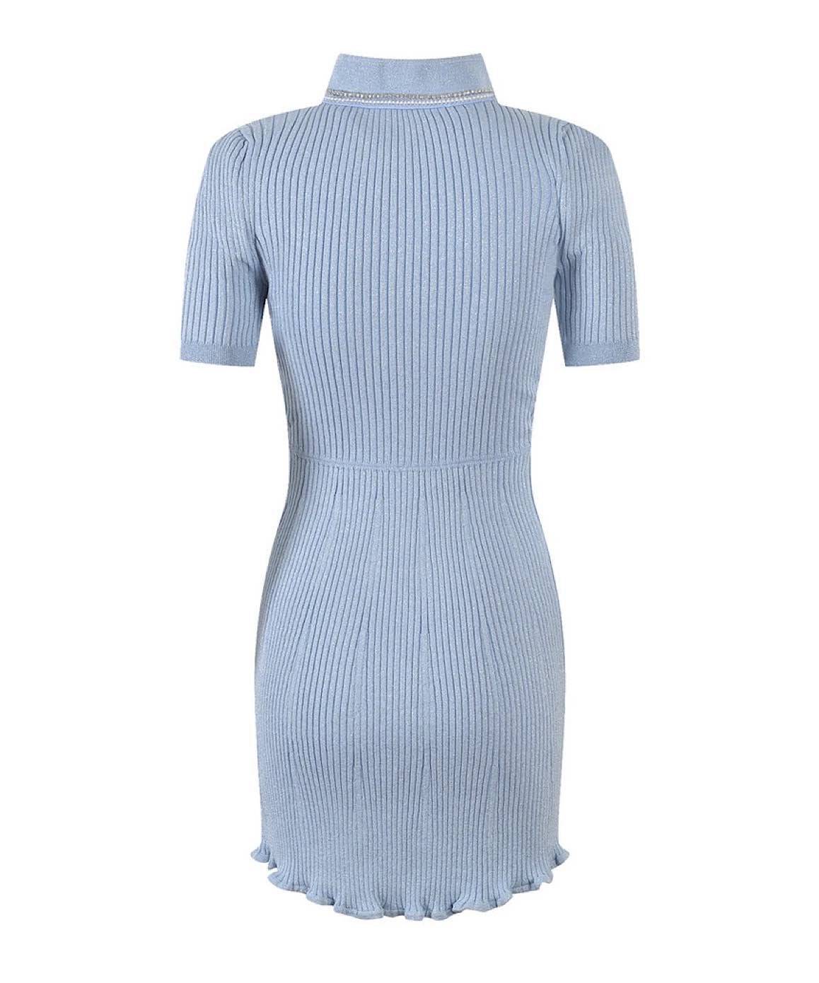 Blue Thread Knit Dress