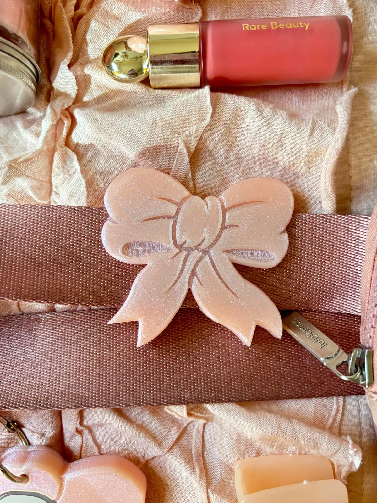 Blush Bow Belt and Bag Charm for Sale at Affordable Prices