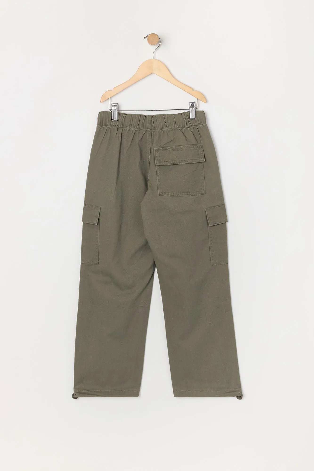 Boys Hem Parachute Cargo Pants