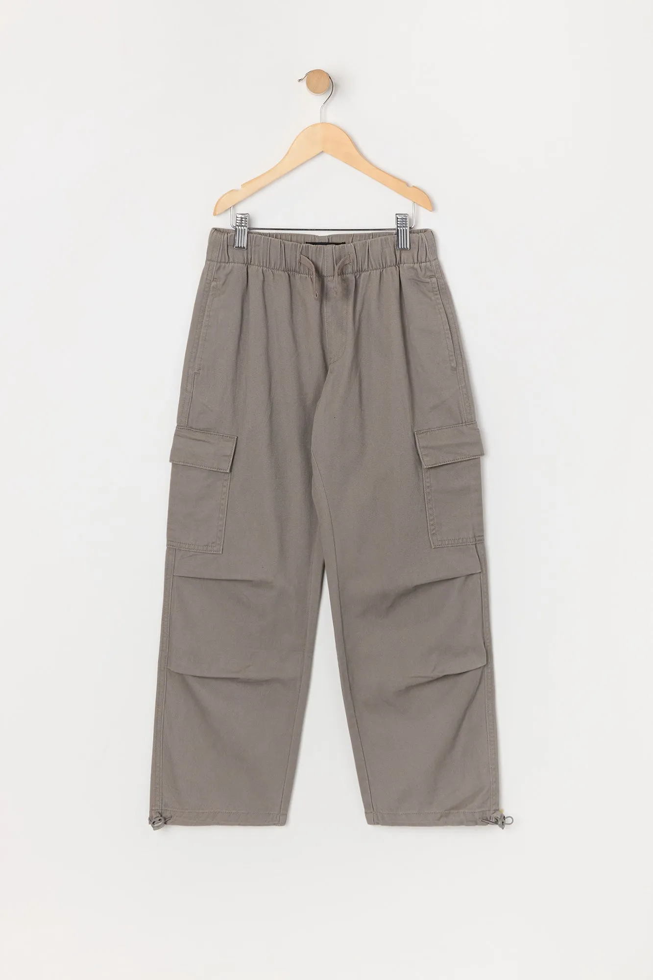 Boys Hem Parachute Cargo Pants