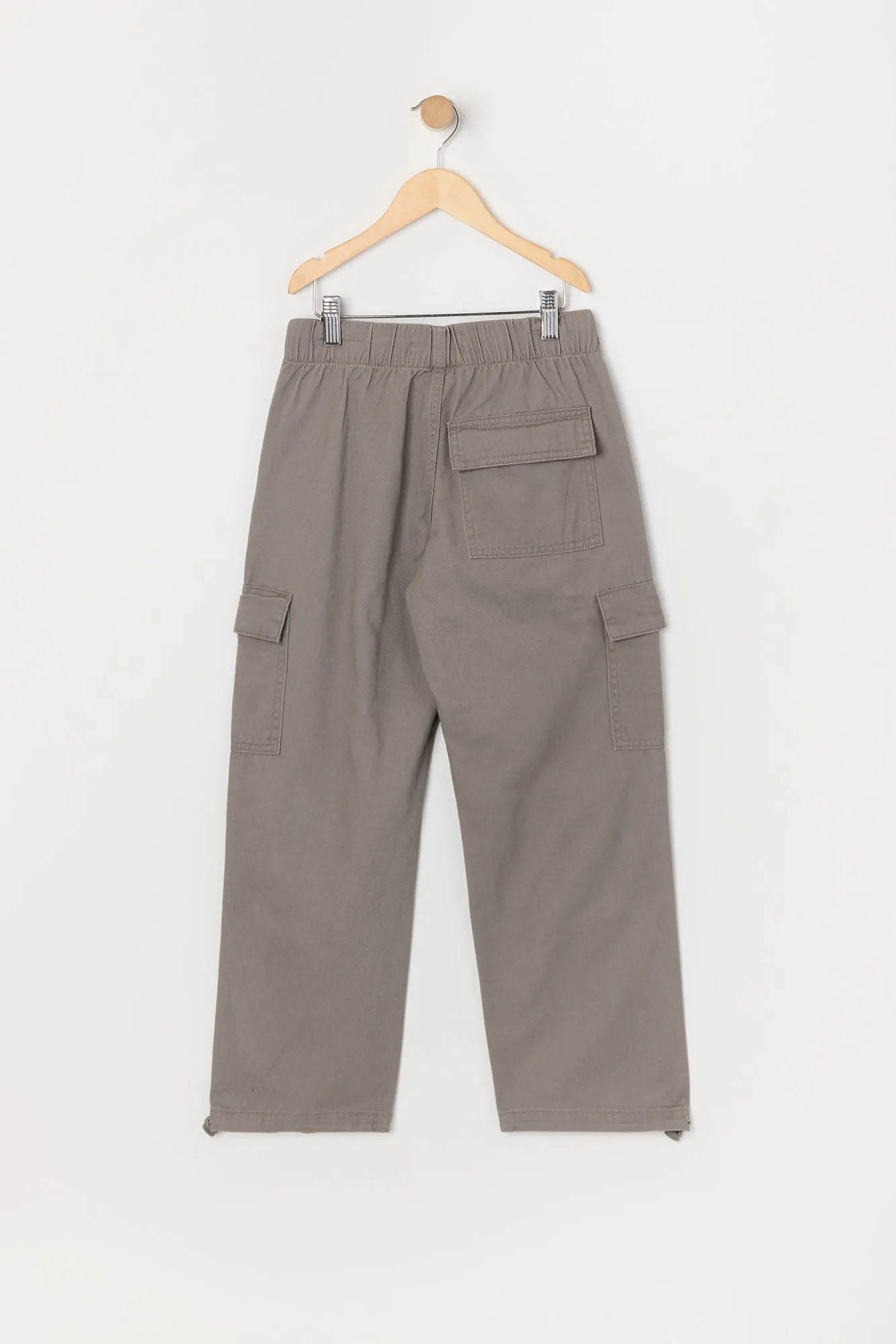 Boys Hem Parachute Cargo Pants