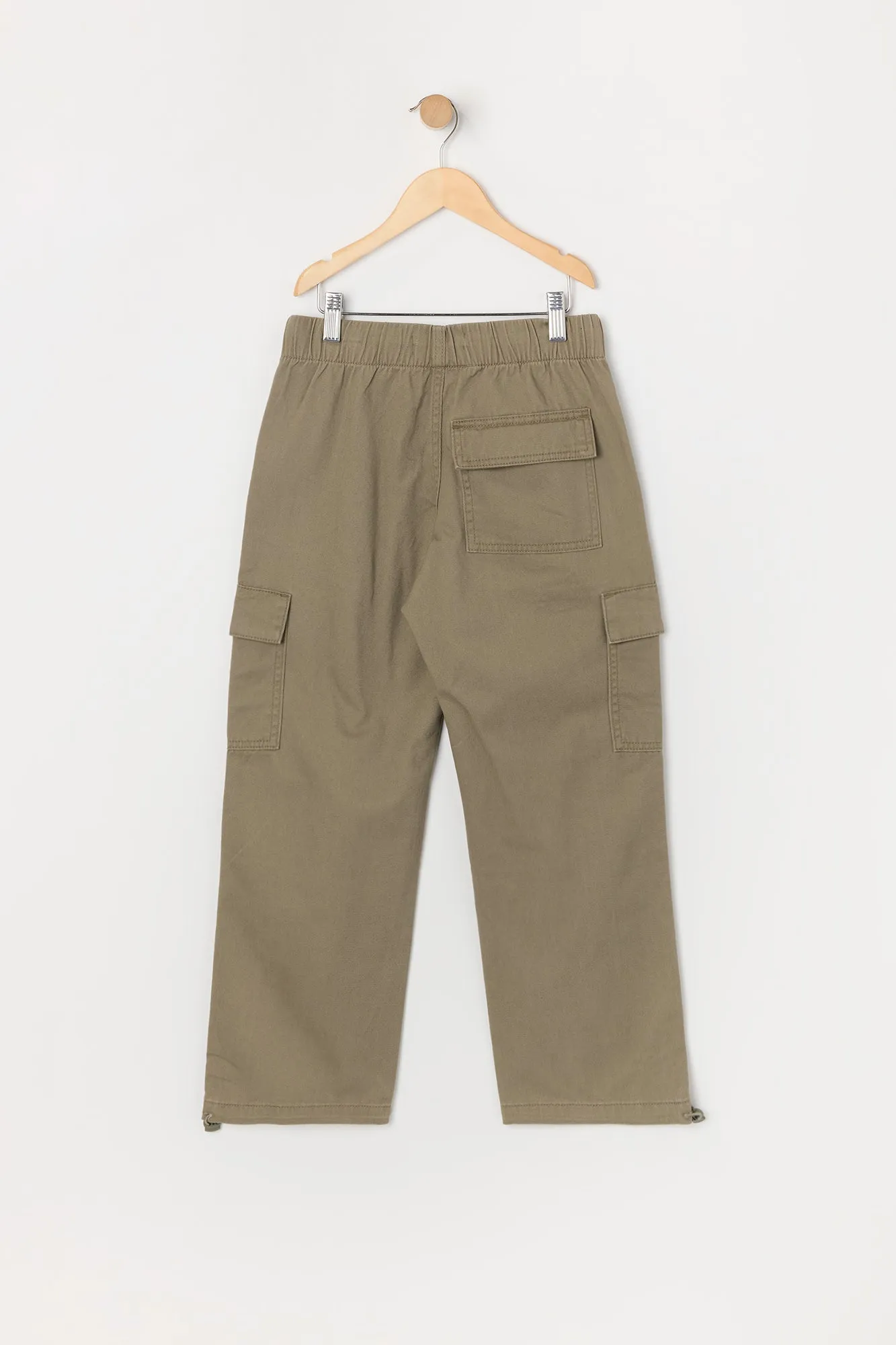 Boys Hem Parachute Cargo Pants