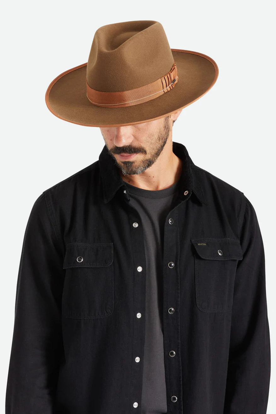 Brixton Brown Reno Fedora Cowboy Hat - Buy Now.