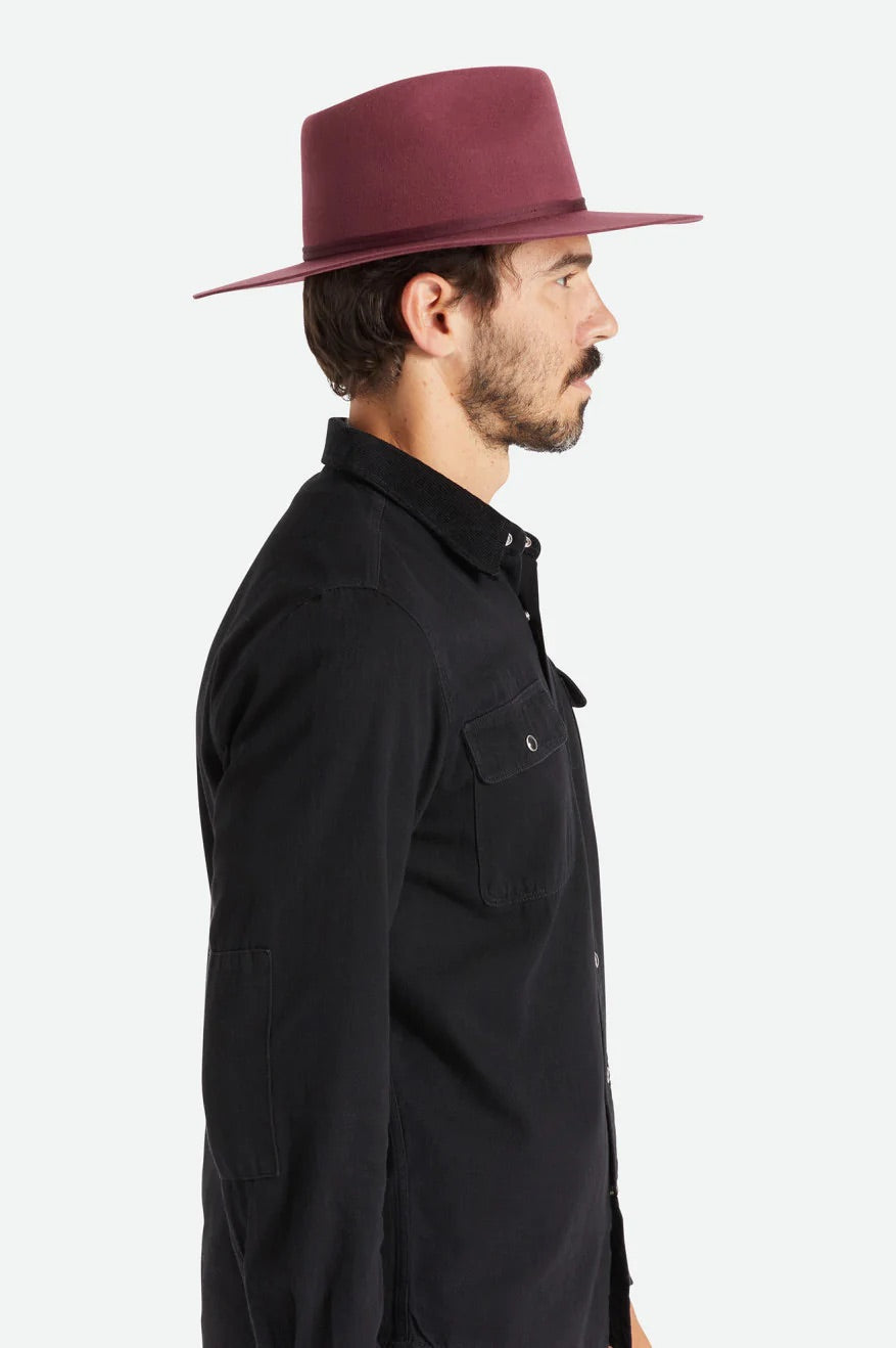 Brixton Cohen Cowboy Hat Mahogany