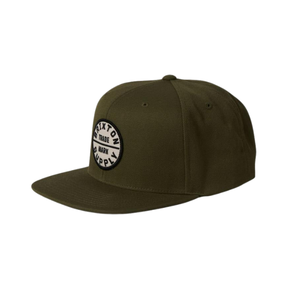 Brixton Oath III Snapback - Olive Surplus/Whitecap could be rewritten for better search engine optimization as Olive Surplus/Whi