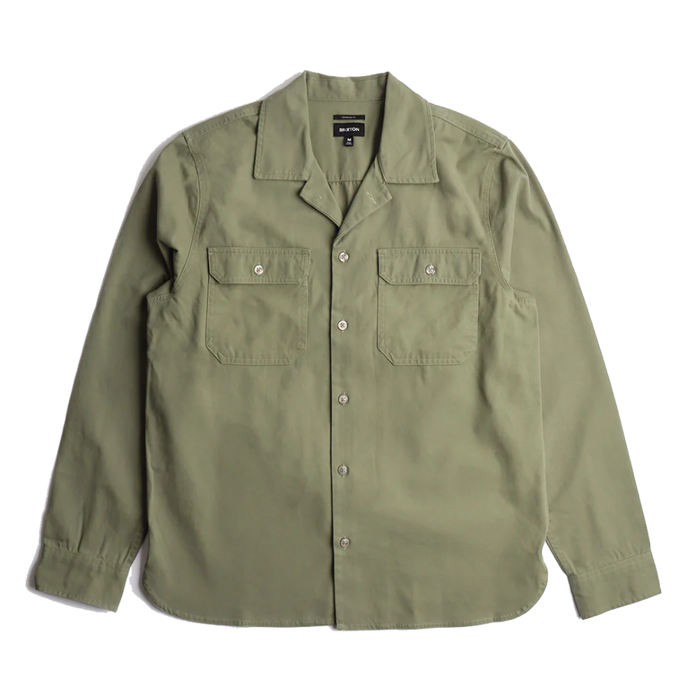 Brixton Olive Surplus Long Sleeve Overshirt