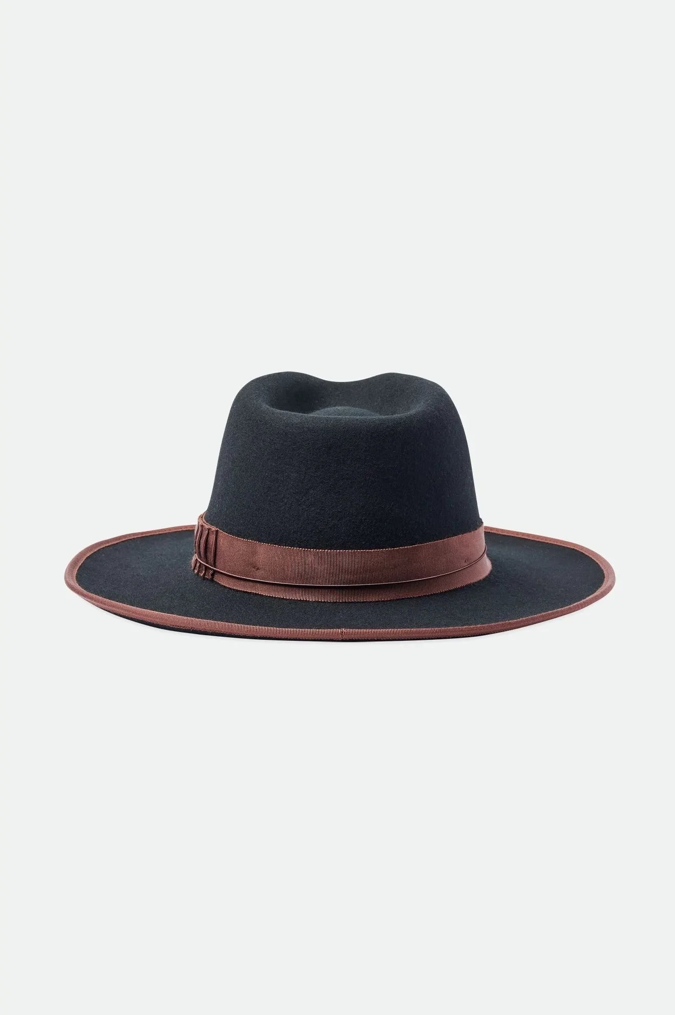 Brixton Reno Fedora Cowboy Hat - Black/Brown - Google SEO friendly: Brixton Reno Cowboy Hat Black/Brown.