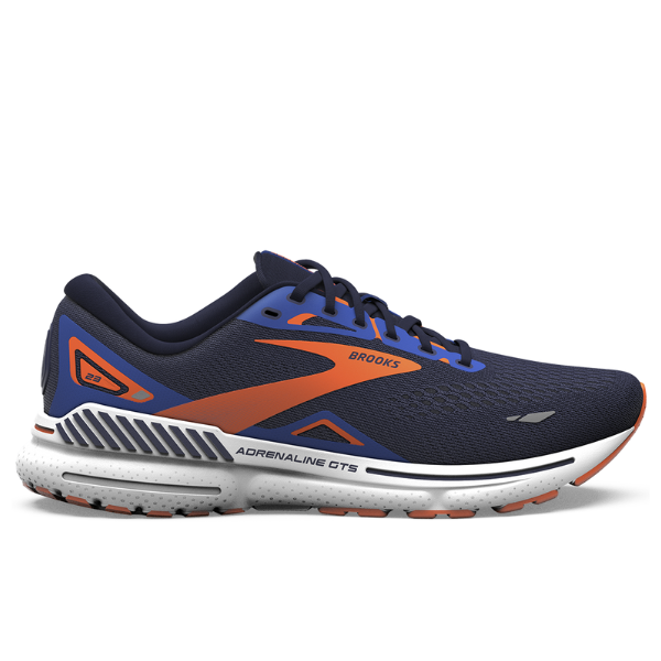 Brooks Adrenaline GTS 23 Men's Running Shoes - Peacoat/Orange/Surf the Web