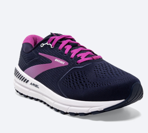 Brooks Ariel 20 Running Shoe - Peacoat/Vivid Viola/White