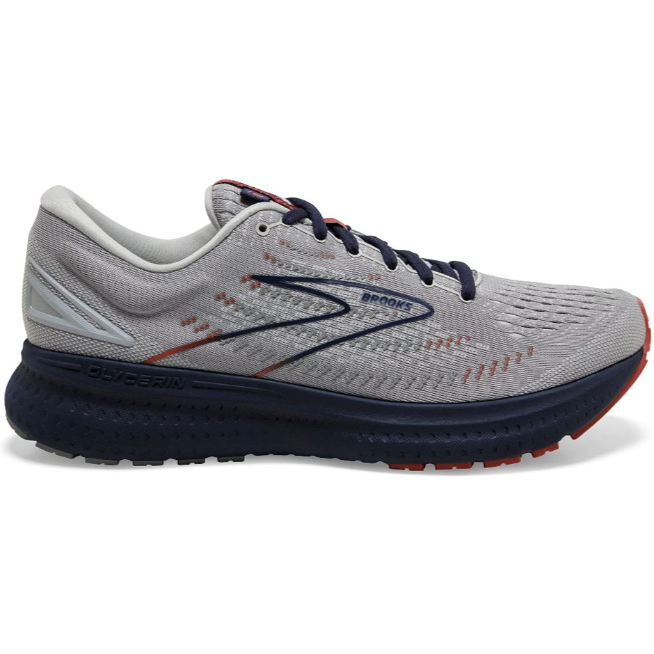 Brooks Glycerin 19, Grey/Alloy/Peacoat, 12.5 D Medium