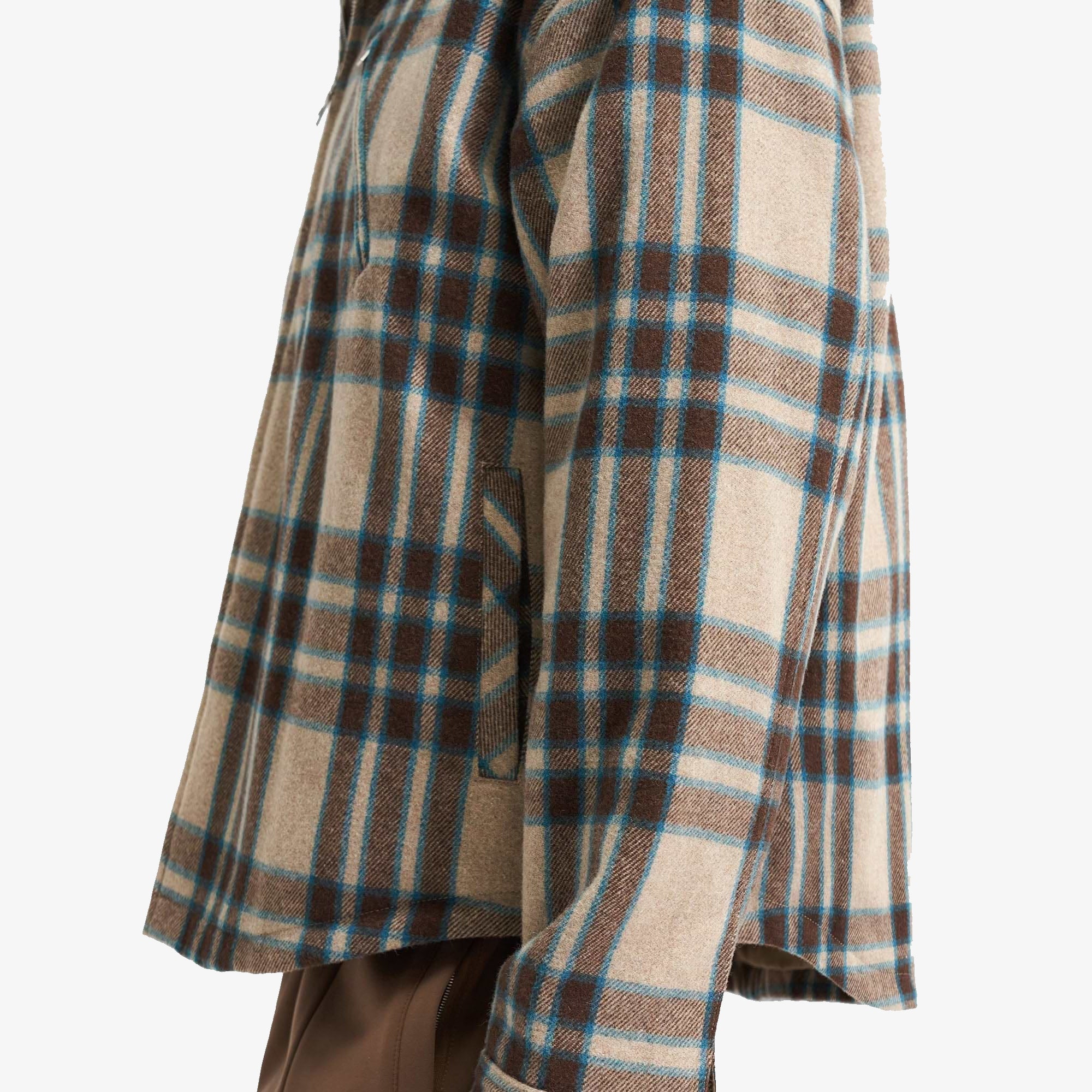 Brown Check Heavy Zip Overshirt