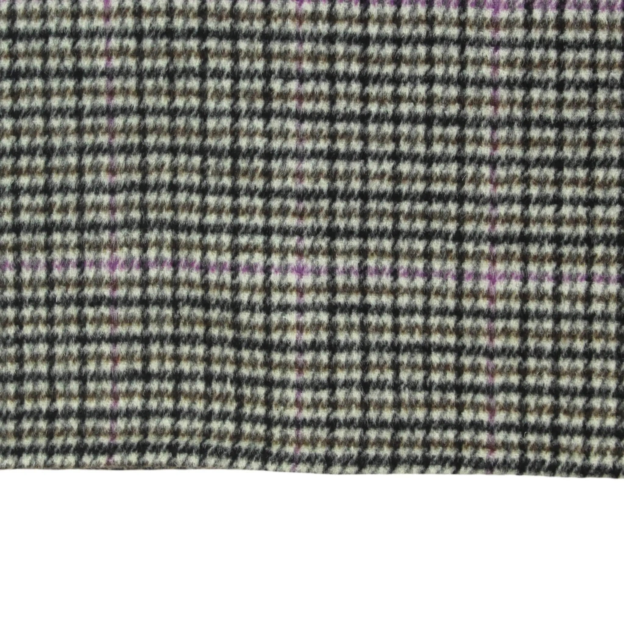 Brown Check Long Coat by Hush